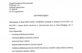 08 referencje WAM Bytom Rydza Śmigłego 15A rem