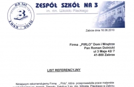 10 referencje Zespół Szkół nr 3 Zabrze 3Maja 118 rem